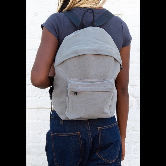 Brandy Melville Accessories Brandy Melville Gray Canvas Backpack Poshmark